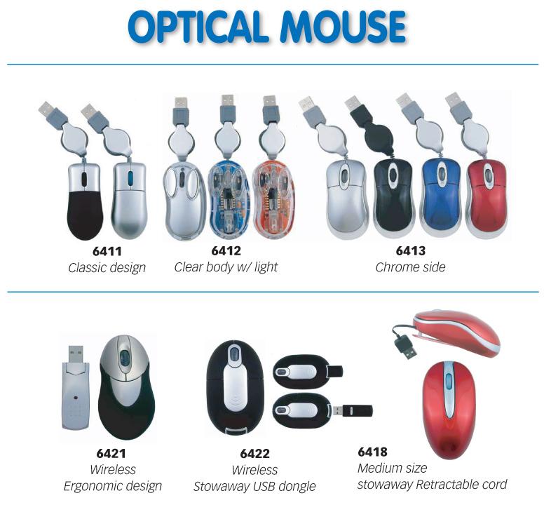 Optical Mouse With Custom Printed Logo