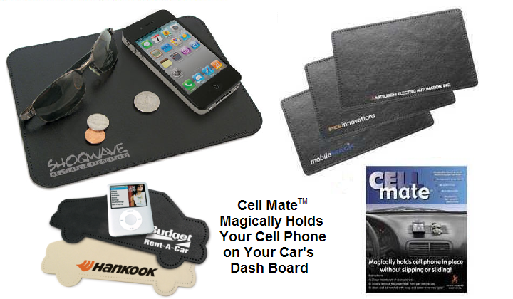 CellMate Sticky Pad Cellular Phone Holders for Your Automobile Dash Board. Works Great as an Eyeglass Holder, iPhone Holder, iPod Holder, Samsung Galaxy Holder, MP3 Player Holder, and Change Mat. Non-skid Non-Adhesive Sunglass Holder or PDA Pad for Your Car