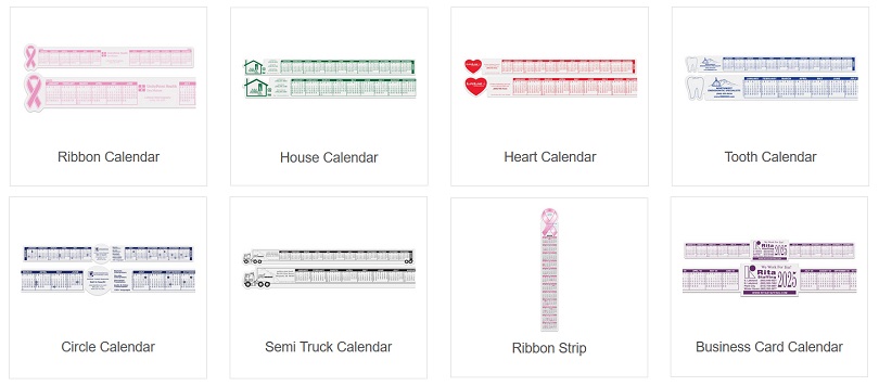 Ribbon Calendar Strips