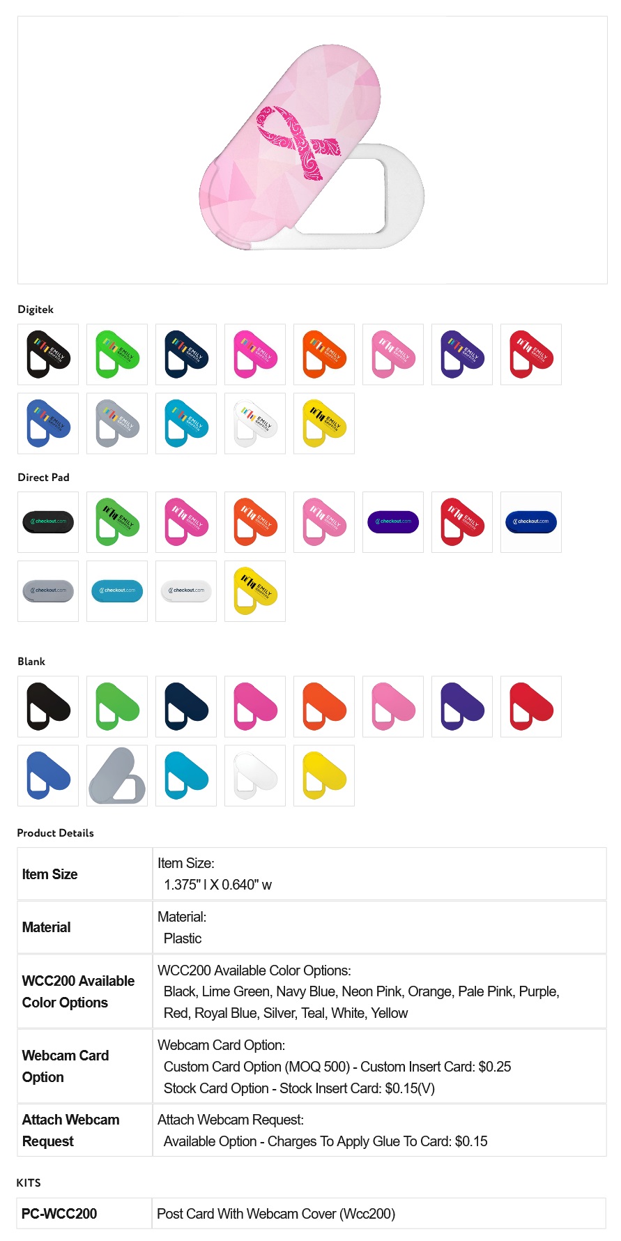 Custom Webcam Covers