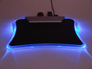 USB Hub Mouse Pad with LED Light
