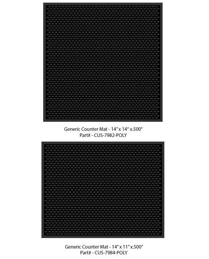 Bar Mat Sizes