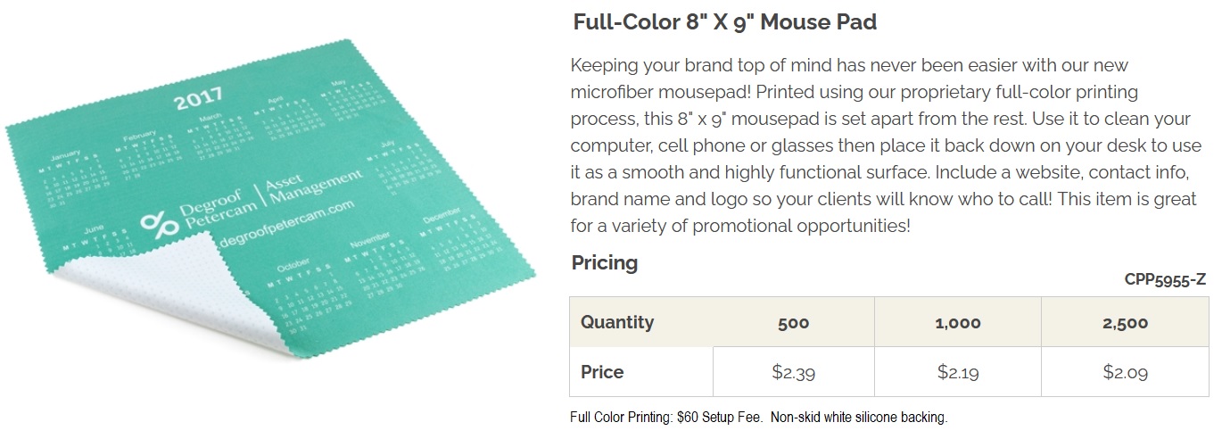 Softtouch Microfiber Mousepad