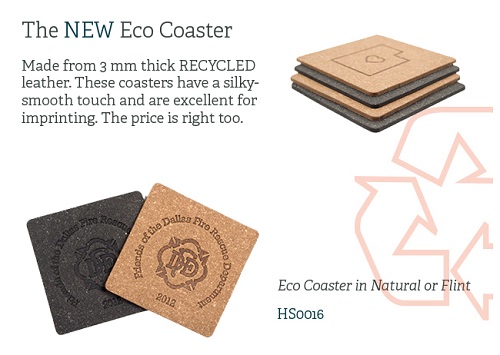Recycled Leather Coasters