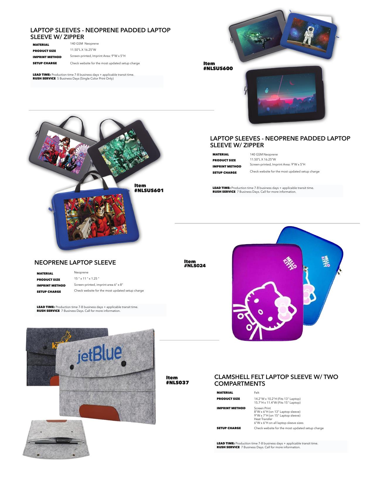 Neoprene Laptop Computer Cases and Sleeves