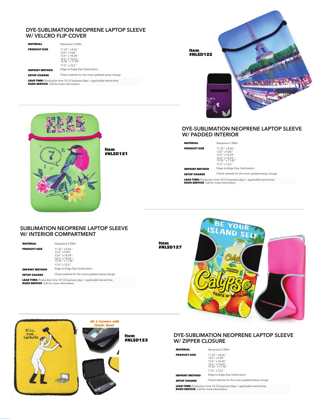 Neoprene Laptop Computer Cases and Sleeves