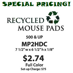 Recycled Mouse Pad Special Discount Pricing