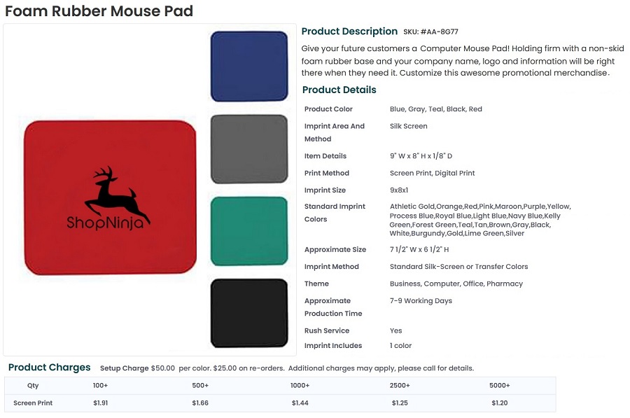 Foam Mouse Pad